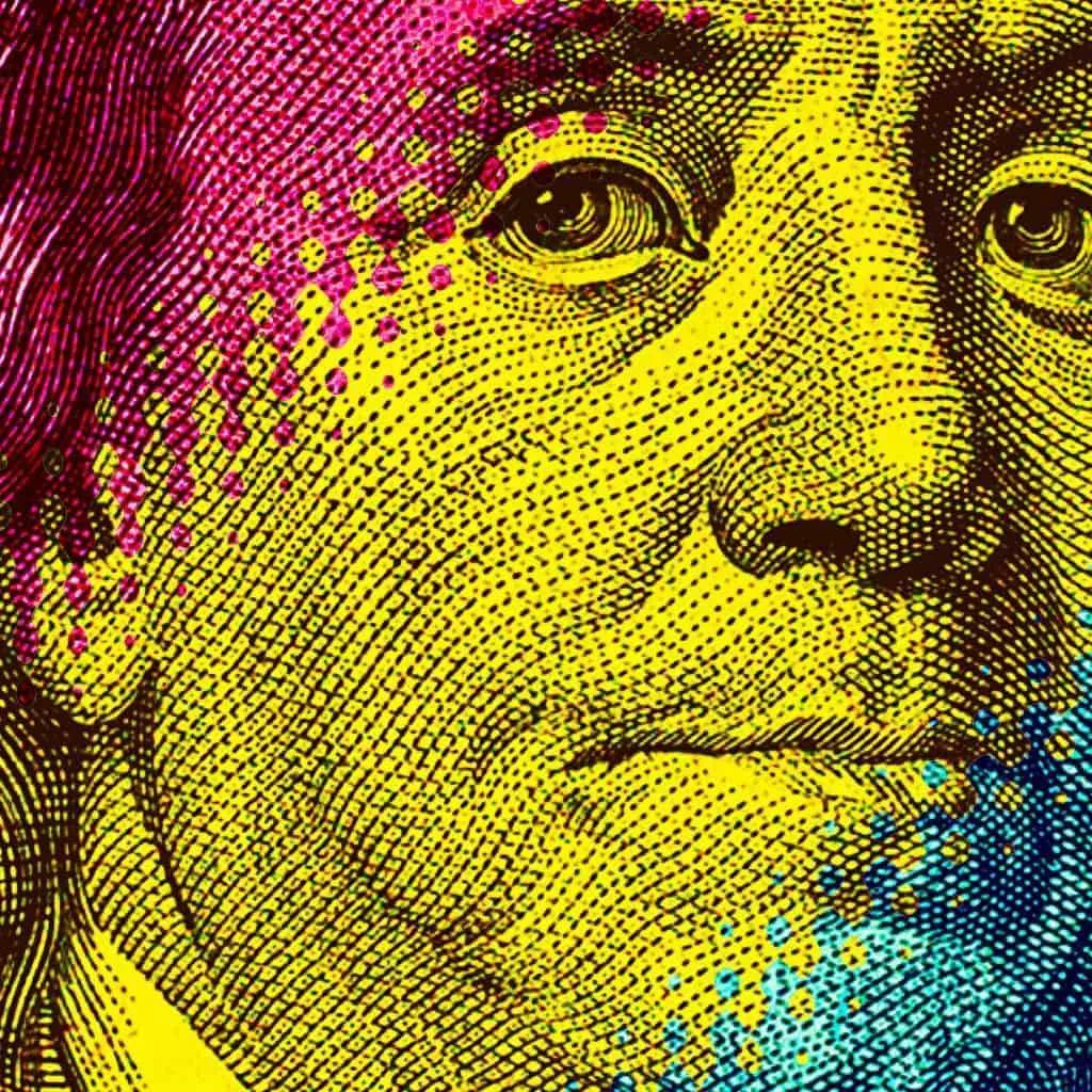 benjamin franklin close up