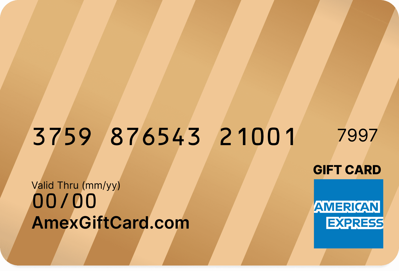 American Express congratulations gift card featuring a silver satin ribbon and bow.
